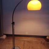 Vintage height adjustable arch floor lamp 1960s-70s