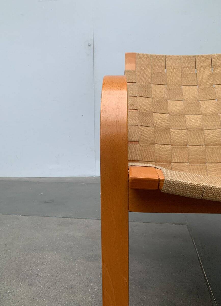 Vintage Scandinavian wooden armchair set