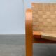 Vintage Scandinavian wooden armchair set