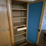 Vintage 1950 Oak Wardrobe – Large Capacity & Fully Dismantled