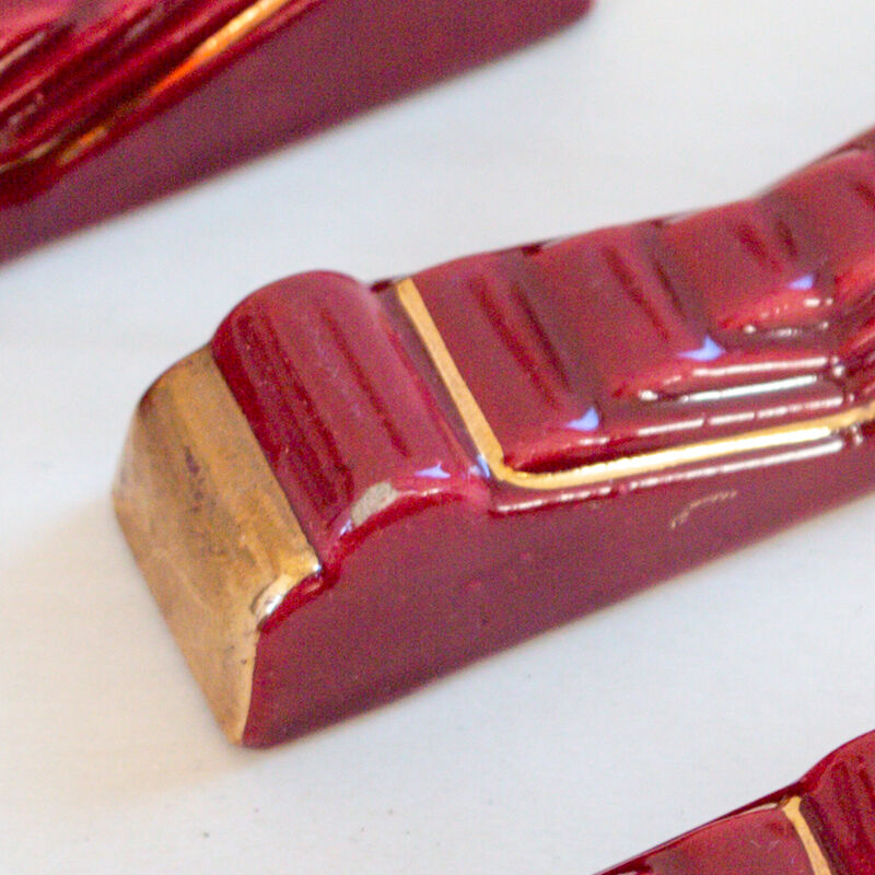 5 art deco knife holders