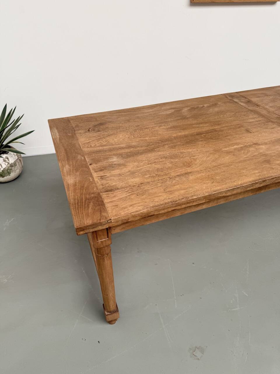 XL beech farmhouse table