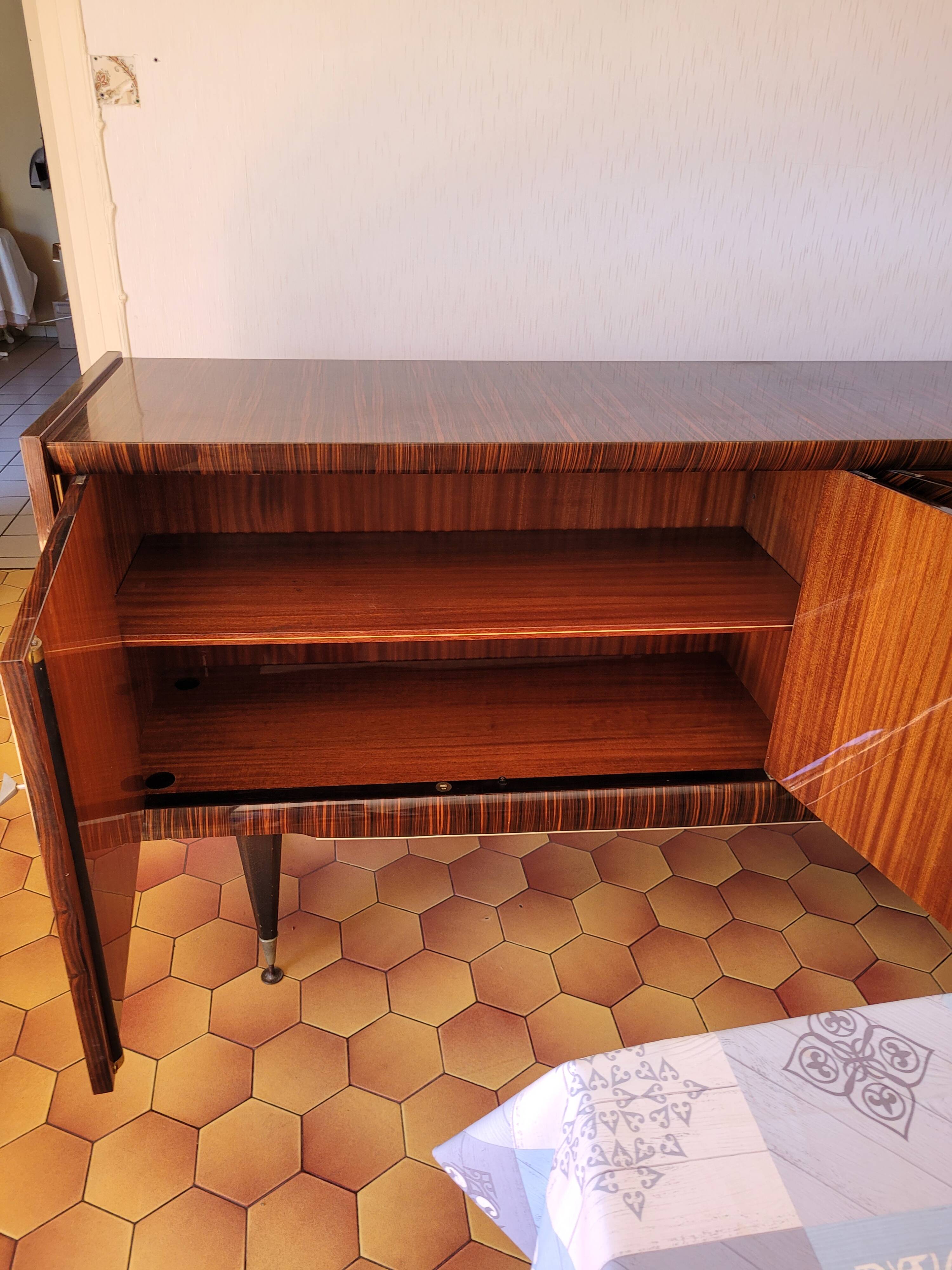 Enfilade Mid-Century Ébène laqué