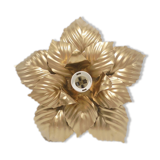 Golden flower sconce