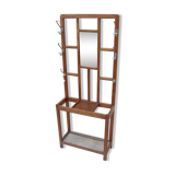 Vintage wooden wall dressing room