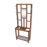 Vintage wooden wall dressing room