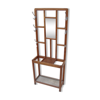 Vintage wooden wall dressing room