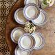 Set of 8 vintage deep plates