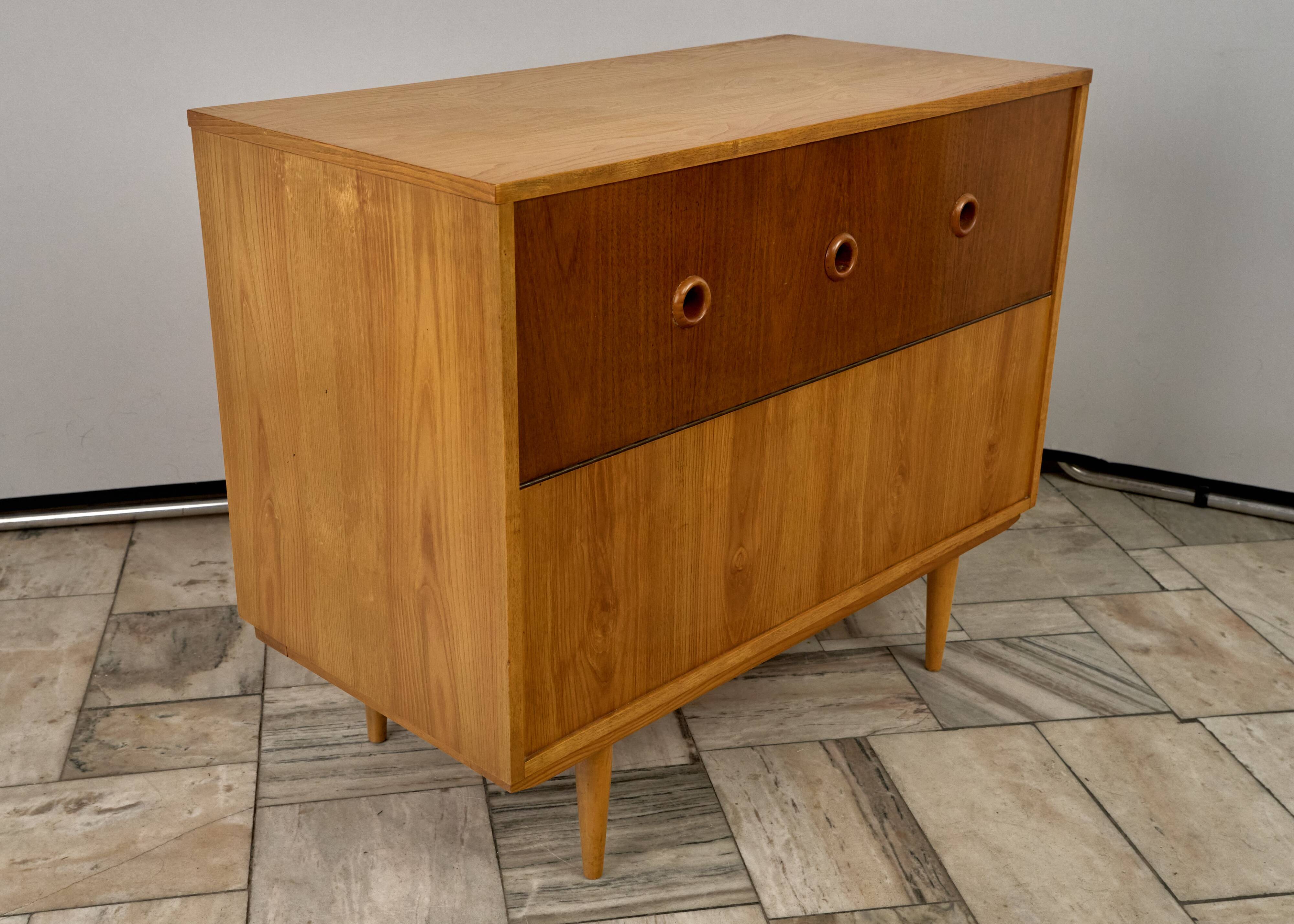 Vintage Bedding Cabinet, 1960s, Czechoslovakia