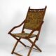 Victorian "safari" folding chair, United Kingdom, Arts & Crafts, circa 1880