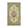 Tapis beige anatolien vintage tissé à la main 155 cm x 266 cm