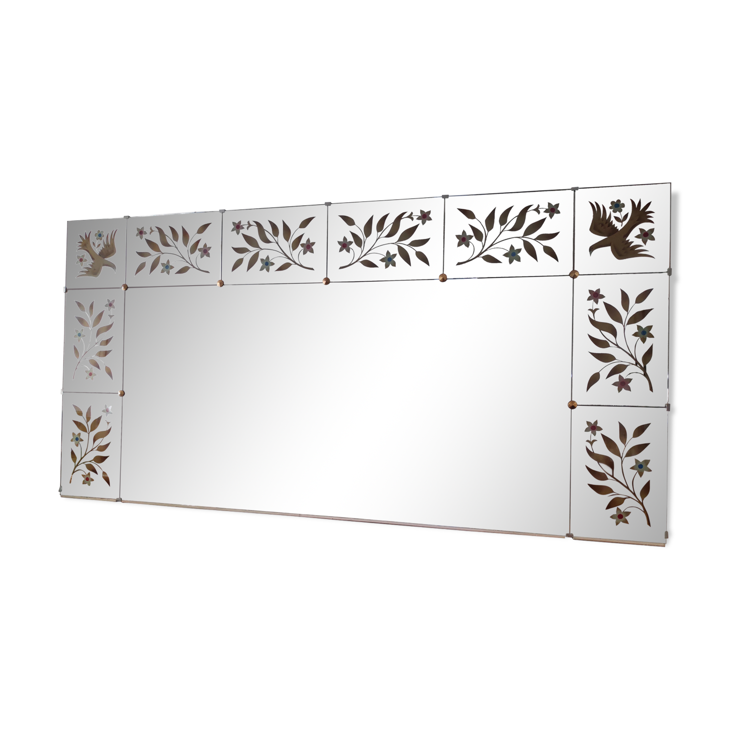 Large old Bistro brasserie mirror at mercury 198x101cm