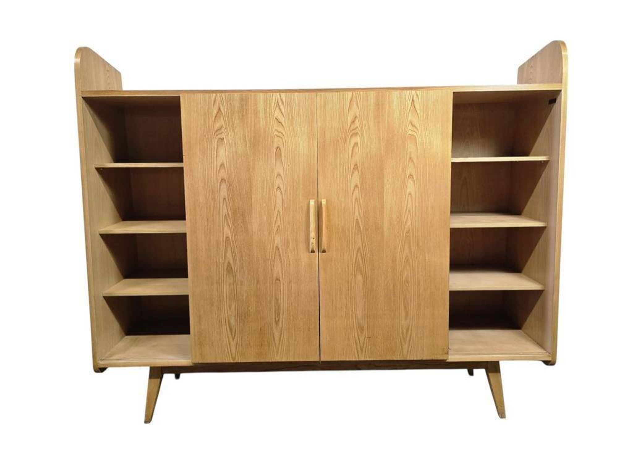 Vitrine vintage mi-hauteur avec partie ouverte