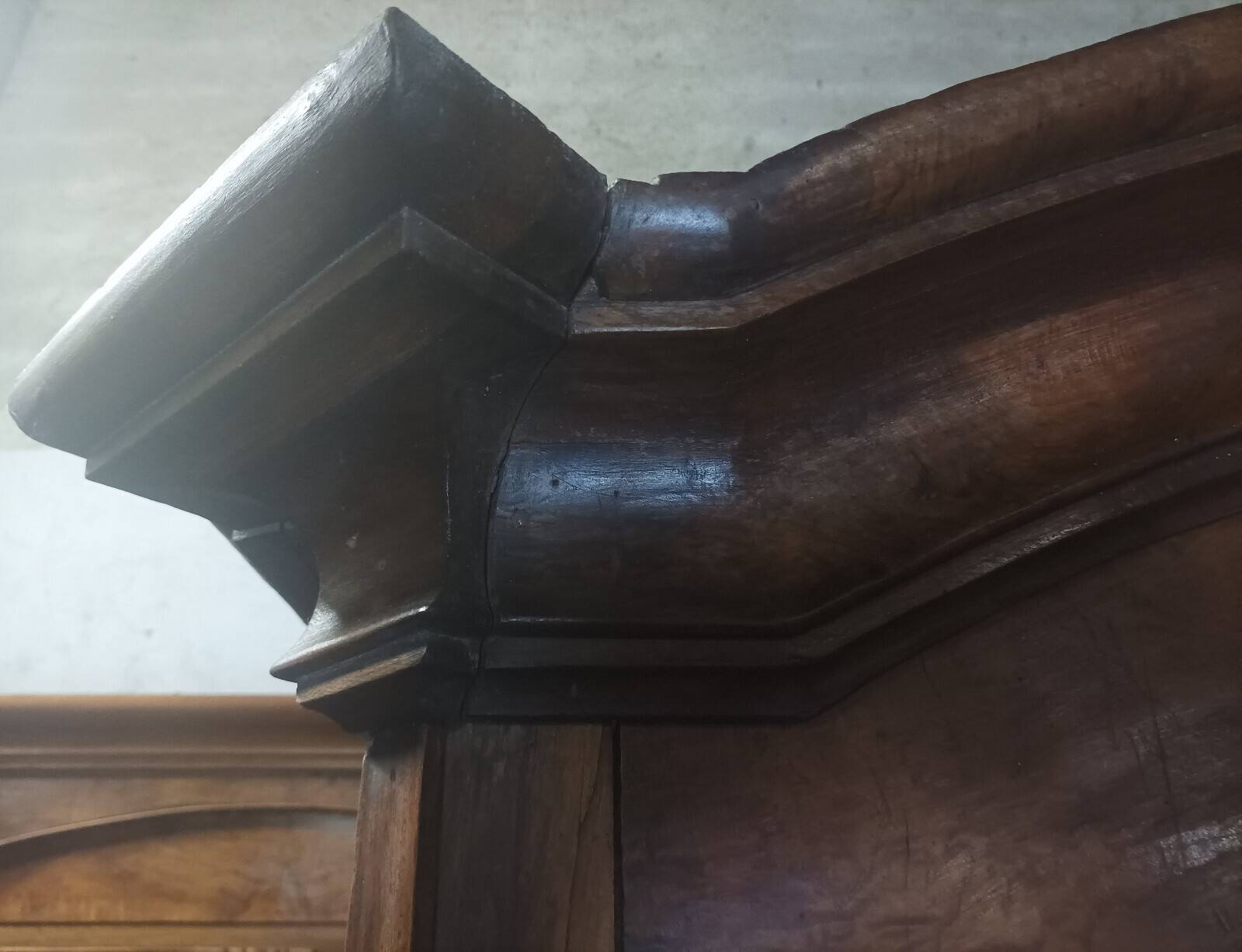 18th Century Walnut Transition Armoire