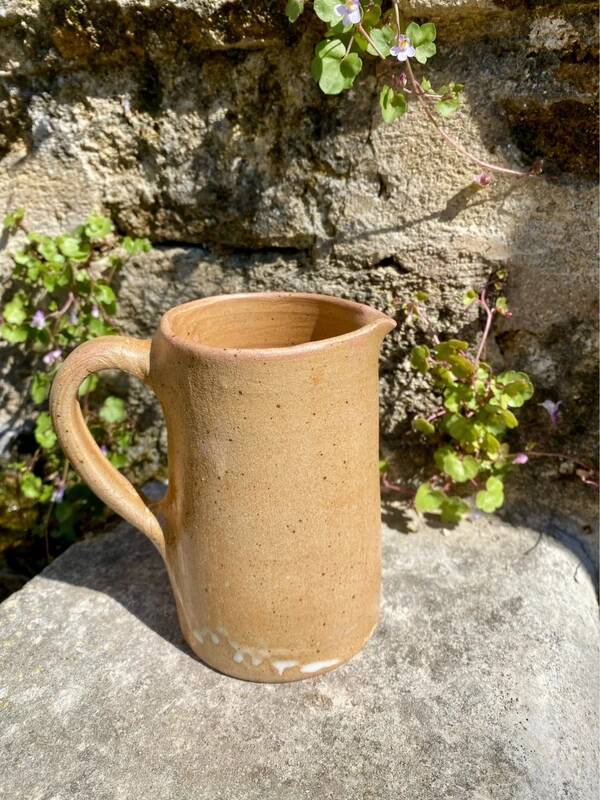 Small vintage stoneware carafe