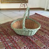 Spring wicker basket