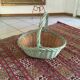 Spring wicker basket