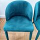 2 fauteuils de table velours