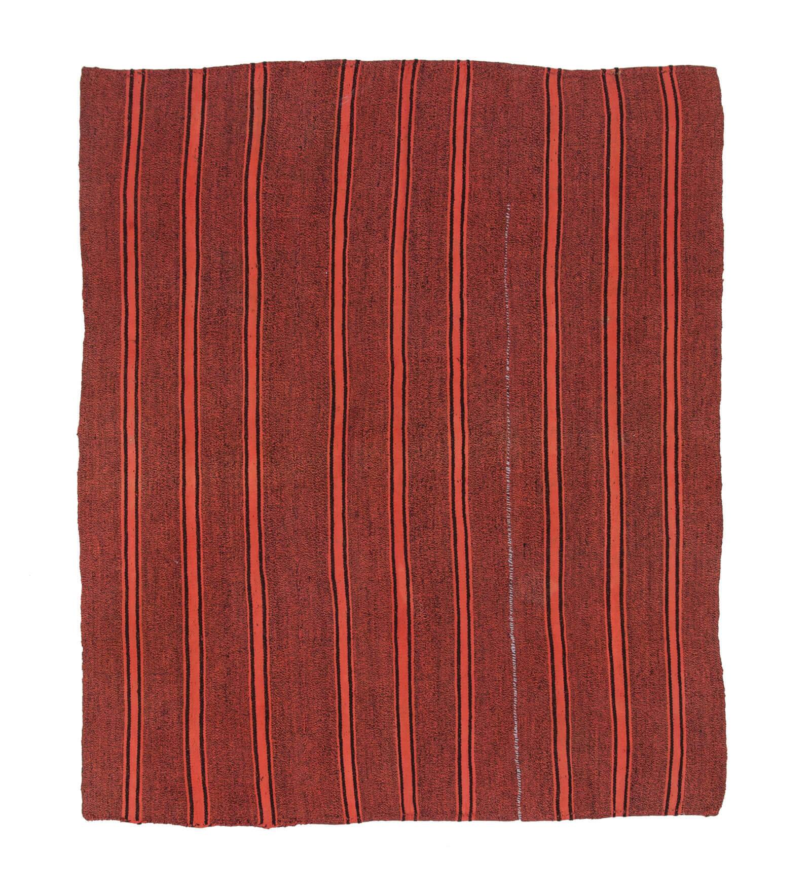 Turkish Handmade Vintage Anatolian Kilim 182 cm x 214 cm