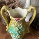 Vase art nouveau en barbotine estampillé