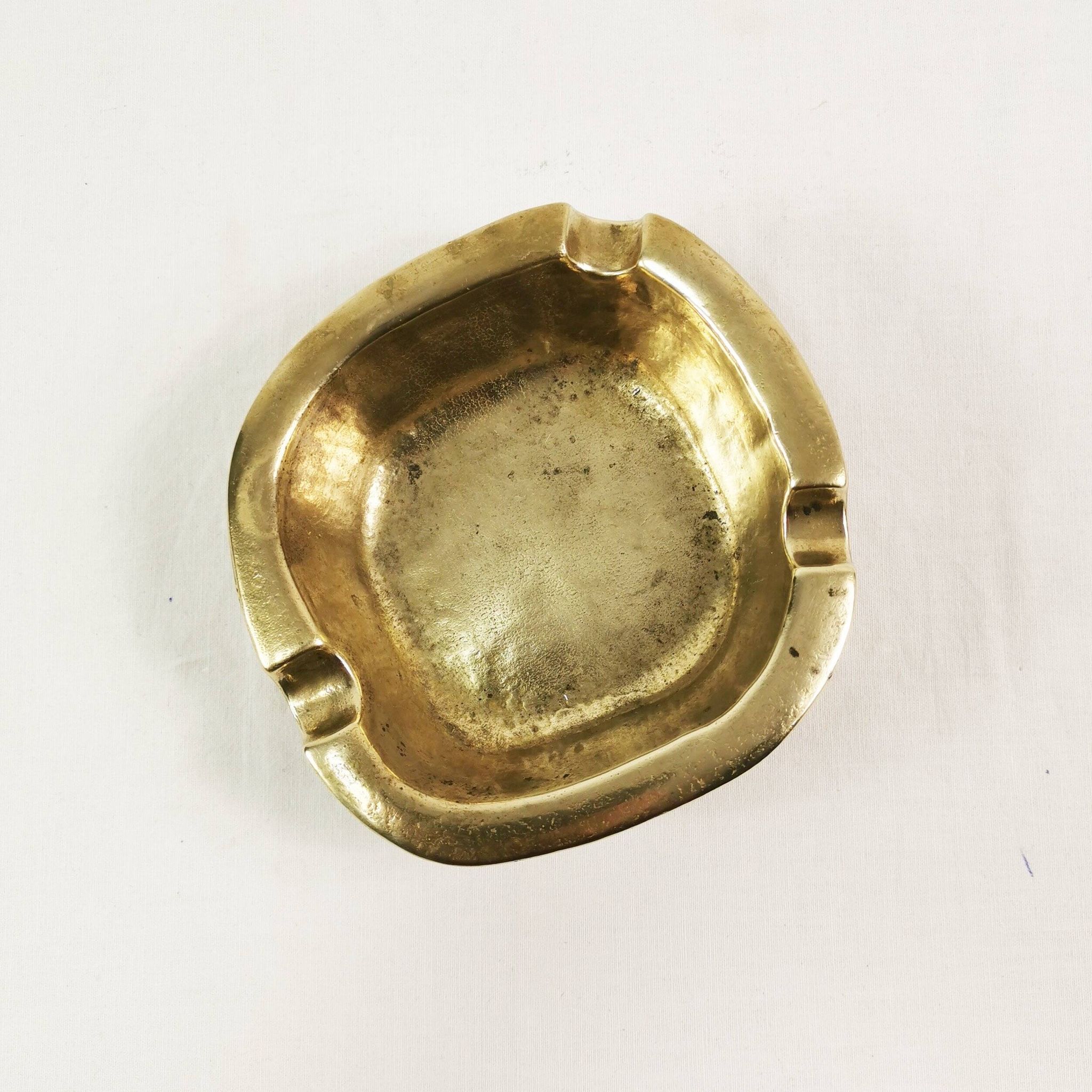 Art Deco brass ashtray, Germany, 1960s
