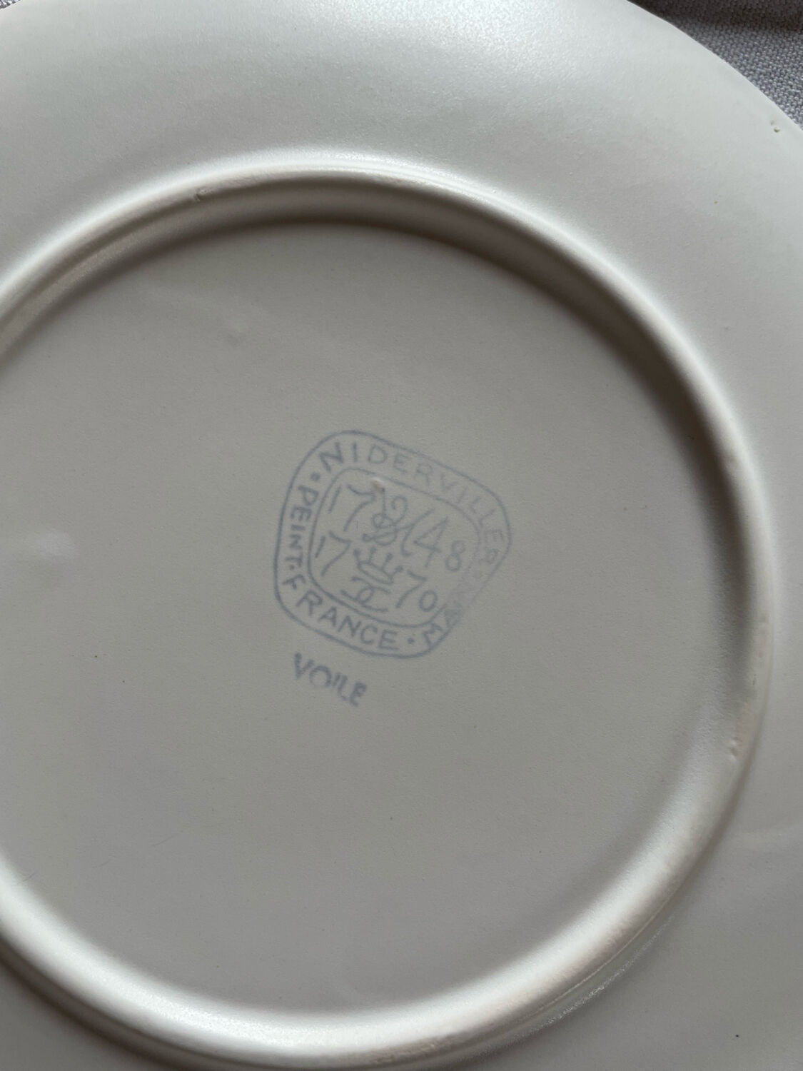 Dessert plates Voile Niderviller