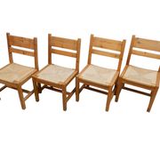 Set of 4 Danish chairs by Tage Poulsen, 1970s