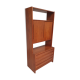 Vtg Mid Century Danish Chest Drawers Wall Unit Media Cabinet Room Divide  #530
