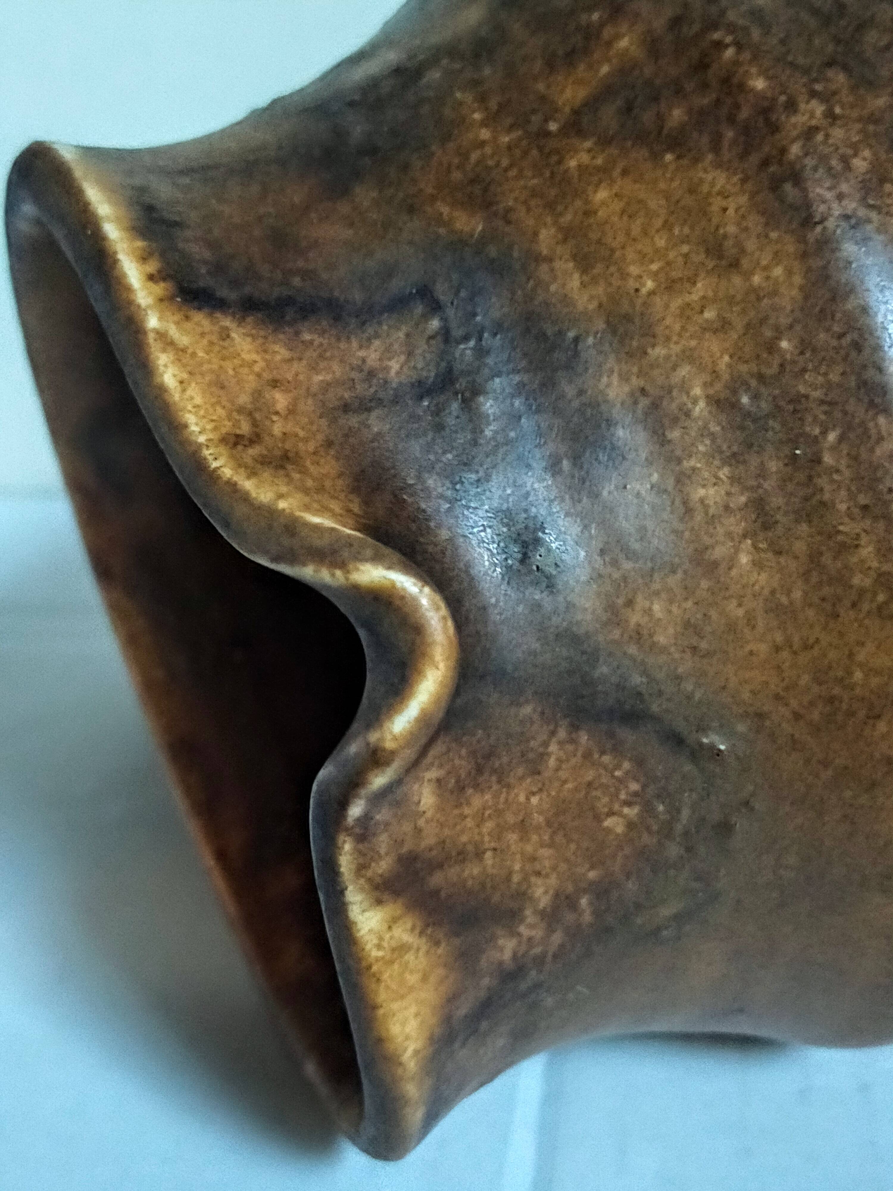 Ceramic potter's pitcher by F.CHEDEVILLE 20th century