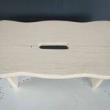 Vintage repainted farmhouse stool or footrest