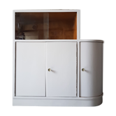 Rounded cabinet vintage beige