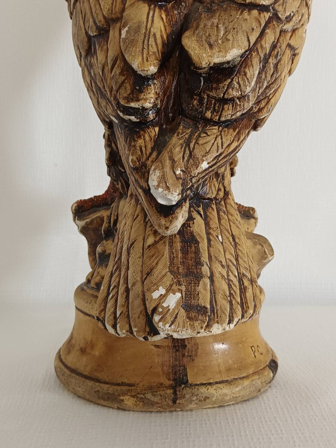 Vintage plaster eagle statue