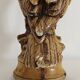 Statue d'aigle en plâtre vintage