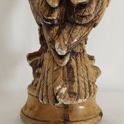 Statue d'aigle en plâtre vintage