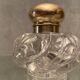 Encrier cristal taillé monture laiton ou bronze Baccarat Saint Louis XIXe