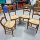 Lot de 4 chaises en merisier