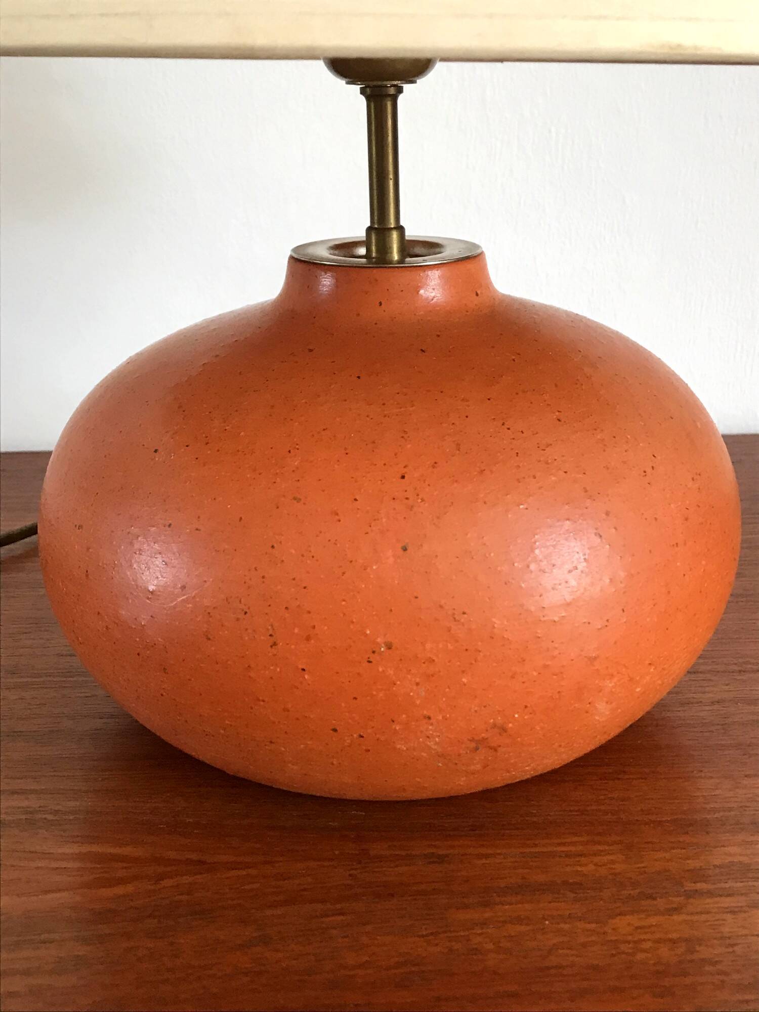 Vintage terracotta lamp 70s