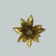 Wall sconce flower shaped and brass