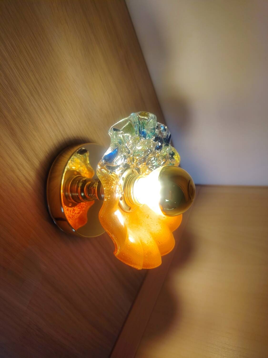 Murano flower wall light