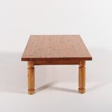 Table basse en pin par Sven Larsson, Suède 1960