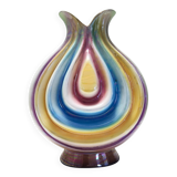 Ceramic Vase Attributed to Italo Casini with Iridescent Colors, Italy