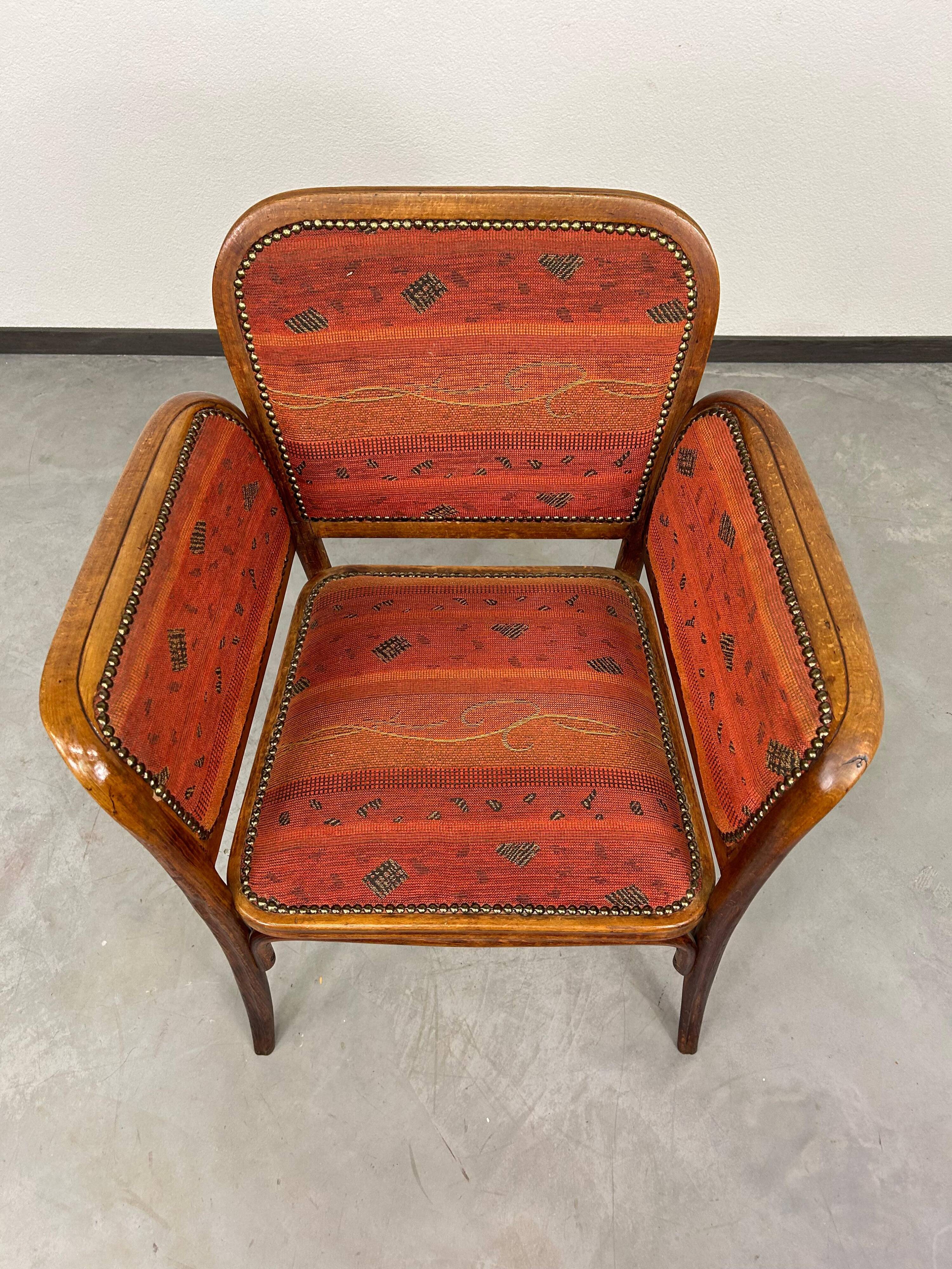 Secession office chair attributed to Marcel Kammerer for Thonet.