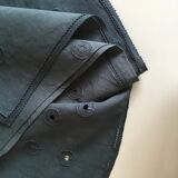 Hand embroidered linen tablecloth, 60's, 3.10m