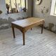 Oak desk with spindle legs, 1950s