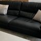 Roche Bobois 3-seater sofa - wide armrests/leather (w. 240 x h. 82)