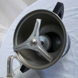 Cafetière Salam Limoges France blanche argent