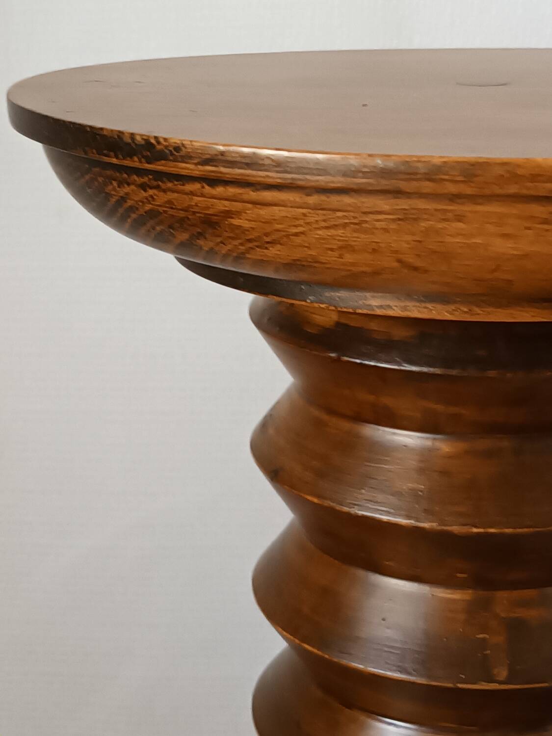 Vintage Charles Dudouyt style wooden side table