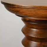 Vintage Charles Dudouyt style wooden side table