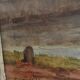 Tableau peinture aquarelle  des années 30