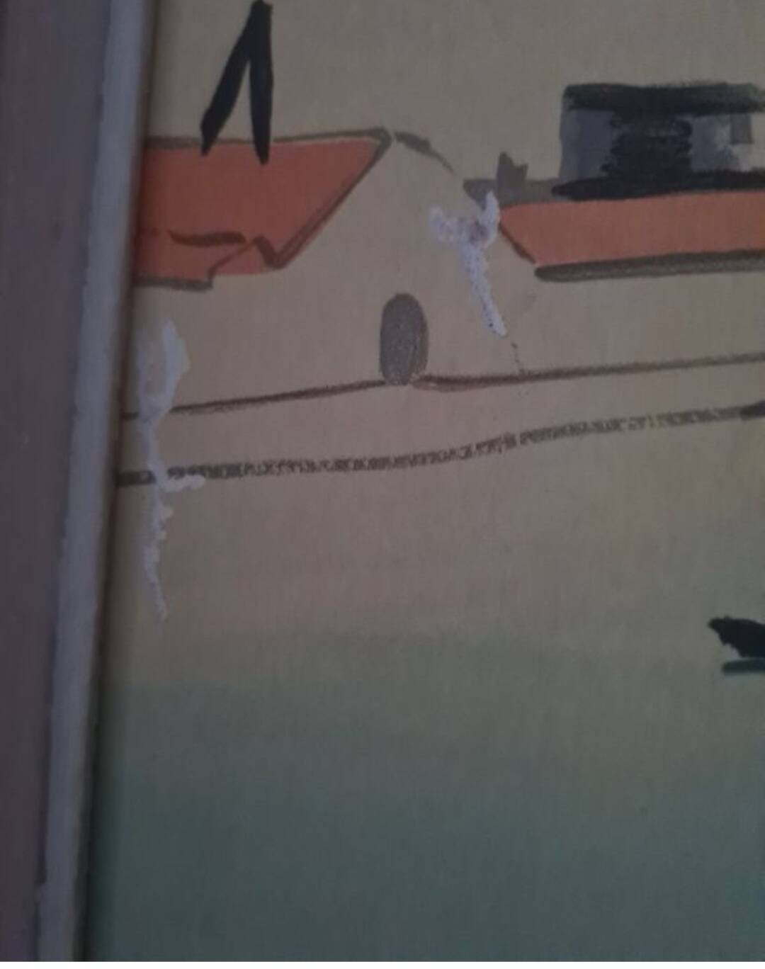 Painting reproduction of the port landscape of Sete Marquet